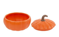 Boston International - Large Pumpkin Serving Bowl & Lid - Orange
