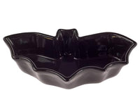 Boston International - Ceramic Serving Platter - Black Bat-Shaped