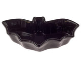 Boston International - Ceramic Serving Platter - Black Bat-Shaped