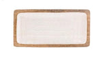 Boston International - 14" x 7" Rectangle Tray - Mango Wood & Mother of Pearl