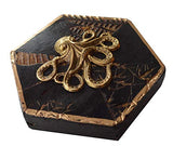 Museum Bees - Bourbon Barrel Frame with Octopus - 4"