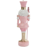 Boston International - Large Pink Christmas Nutcracker Figurine