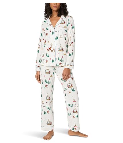 BedHead - Stretch L/S Pajama Set - Ski Pups - Medium