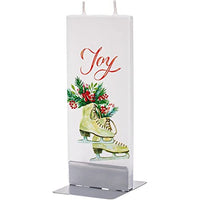 Flatyz - Twin Wick Flat Candle - Joy Ice Skates
