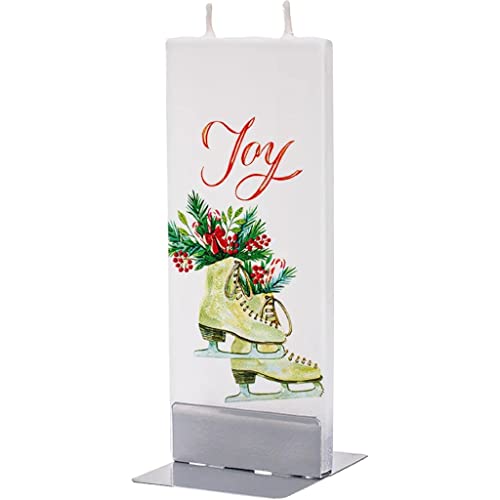 Flatyz - Twin Wick Flat Candle - Joy Ice Skates