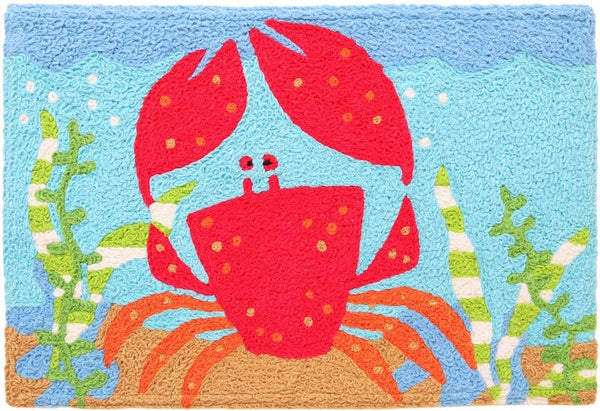 Jellybean - 30x20 Indoor/Outdoor Accent Rug - Happy Red Crab
