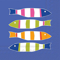 Boston International - 3-Ply 5" Cocktail Napkins - Stripers