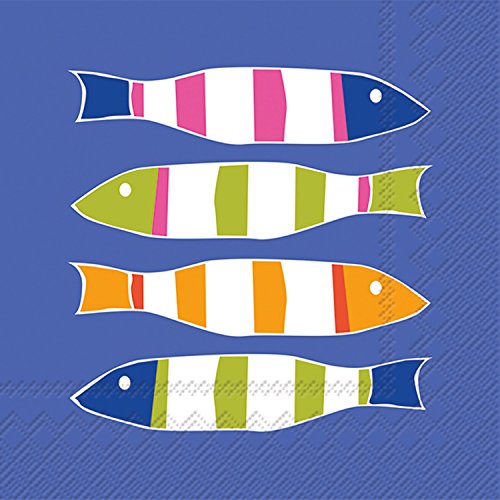 Boston International - 3-Ply 5" Cocktail Napkins - Stripers