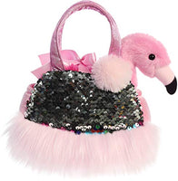 Aurora - Shimmers Fancy Pals - Pet Carrier - Flamingo - 7"