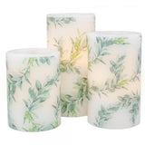 Gift Essential - 3 Piece LED Candle Set - Greenery Bough