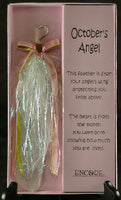 Encore - An Angel's Touch - Inspirational Gift - Feather Charm - October