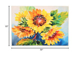 Olivia's Home - 32" x 22" Accent Rug - Just Picked Sunflowers