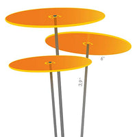 Cazador-del-sol - 6" Suncatcher Set of 3 - Medio - Orange