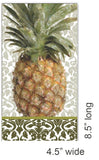IHR Ideal Home Range Dinner Napkins Disposable 3-Ply Paper Hand Towels, 8.5" x 4.5", Exotic Pineapple, 16-Count