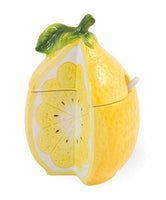 Boston International - Sugar Bowl w/ Lid & Spoon - Lemon Drop