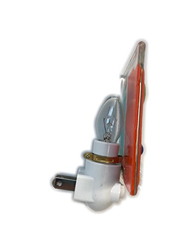 Snazzy Glass - Night Light - Birds - Orange & Teal