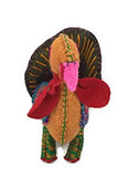 Twoolies - Stuffed Colorful Wool Animal - Turkey - Large - 9" Tall