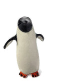 PotTerre Raku Penguin - 4.5" Attentive - White Finish