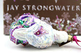 Jay Strongwater - Glass Holiday Ornament - Two Turtle Doves