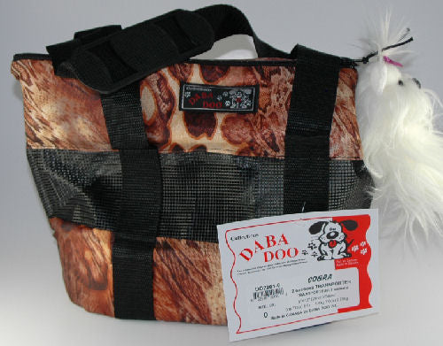 Daba Doo - Transporter Sac-A-Doo Pet Carrier - Cobra Snake Print