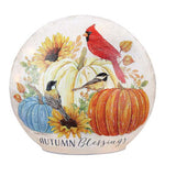 Stony Creek - 6.25" Oval Glass USB Lighted Vase - Autumn Blessings