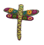Twoolies - Stuffed Colorful Wool Animal - Dragonfly - Medium - 9" Tall