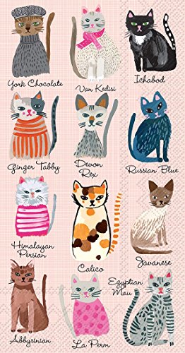 Boston International - Paper Guest Towel - Cool Cats