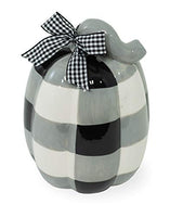 Boston International - Medium Pumpkin -  Black & White Buffalo Check