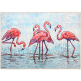 Olivia's Home - 32" x 22" Accent Rug - Tropical Flamingo at Water's Edge
