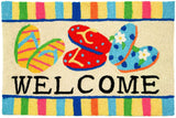 Jellybean - 30x20 Indoor/Outdoor Accent Rug - Flip Flop Welcome