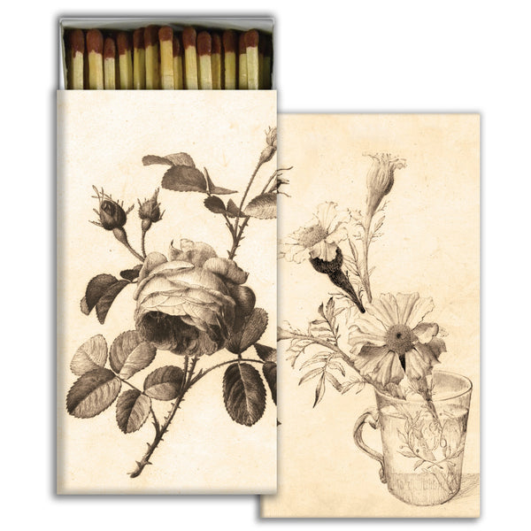 HomArt - Match Box Set of 2 - Sepia Floral