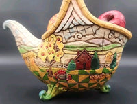 Enesco - Jim Shore Heartwood Creek - "Basket of Plenty" Cornucopia Set