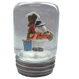 Napco - Mason Jar Water Globe - Snowman