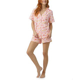 BedHead - Classic S/S Stretch Jersey Shorty PJ Set - Pink Mixology - Medium (8-10)