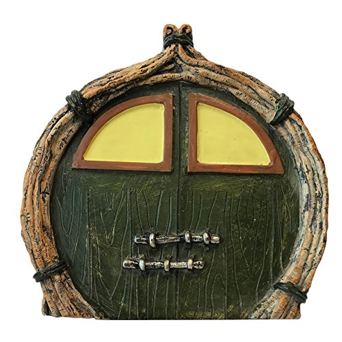 Giftcraft - Miniature Fairy Garden - Small Round Door - Green