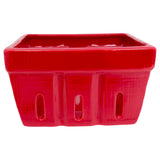 Boston International - Set of 2 Ceramic Berry Baskets Set of 2 - Red