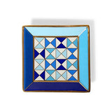 Jonathan Adler - Square Tray - Sorrento Blue/White