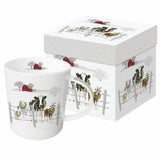 Paperproducts Design - 13.5 oz. Mug - Holiday Farm Friends