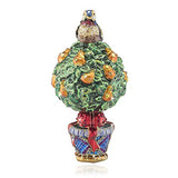 Jay Strongwater - Glass Holiday Ornament - Partridge in a Pear Tree