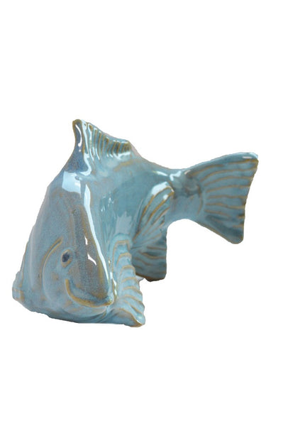 Fish In The Garden - Ceramic Garden Koi - Sky - Large Right