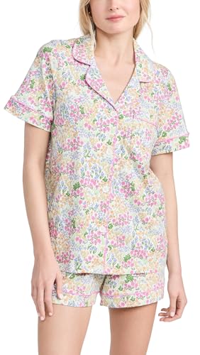 BedHead - S/S Shorty Stretch Jersey PJ Set - Cottage Garden - Medium