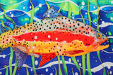 Olivia's Home - 32" x 22" Accent Rug - Swimming Rainbow Trout