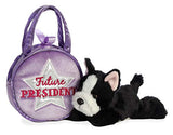 Aurora - Fancy Pals Pet Carrier - Future President  Boston Terrier - 7"