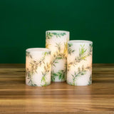 Gift Essential - 3 Piece LED Candle Set - Greenery Bough