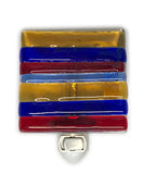 Snazzy Glass - Night Light - Stripes - Brights