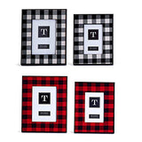 Two's Company - 4x6 & 5x7 Buffalo Check Frames - Set of 4