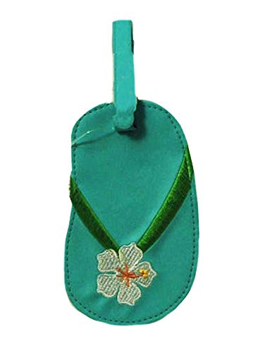 Russ Berrie - Luggage Tag - Teal Flip Flops