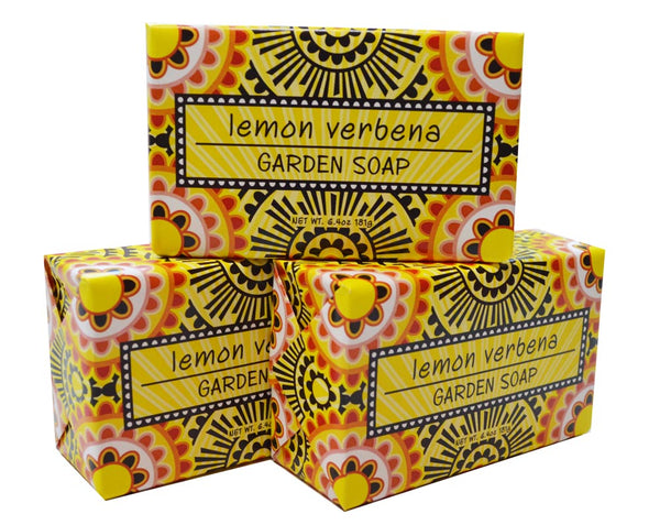 Greenwich Bay - 6.5 oz Botanical Shea Butter - 3 Bar Soaps - Lemon Verbena