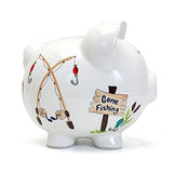Child To Cherish - Large Piggy Bank - Gone Fishing