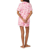 BedHead - Short Sleeve Shorty PJ Set - Giddy Up Galentine - Medium